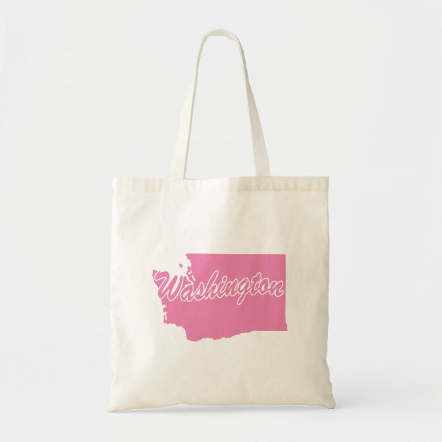 State Of Washington Shape Tote Bag (Front)