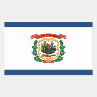 State of West Virginia Official Flag Sticker