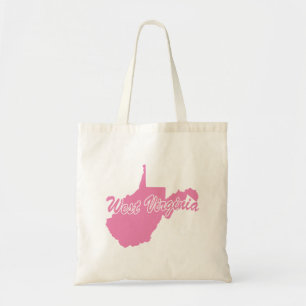 State Of West Virginia Shape Tote Bag