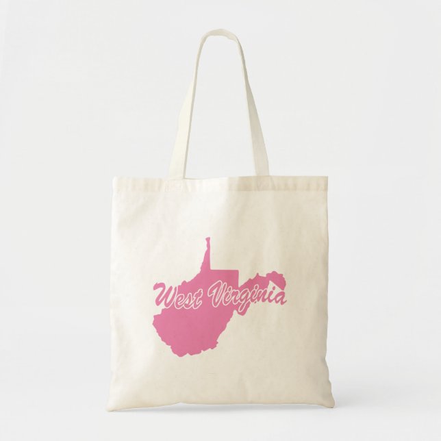 State Of West Virginia Shape Tote Bag (Front)