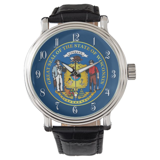 State of Wisconsin seal Watch (Front)