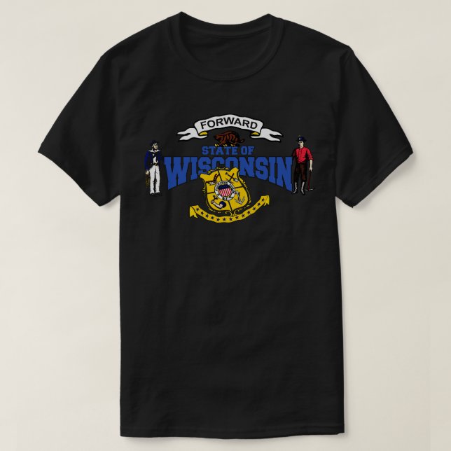 State of Wisconsin T-Shirt (Design Front)