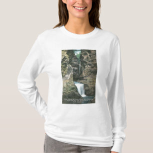 State Park View of Curtain and Cavern Cascades T-Shirt