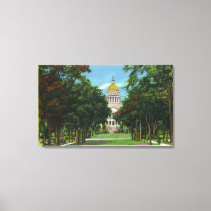 State Park View of the State Capitol Building Canvas Print