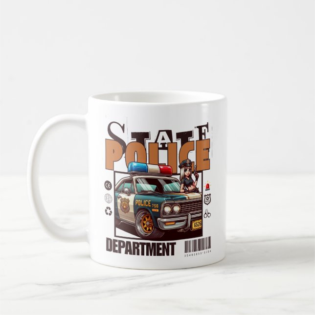 State police department coffee mug (Left)
