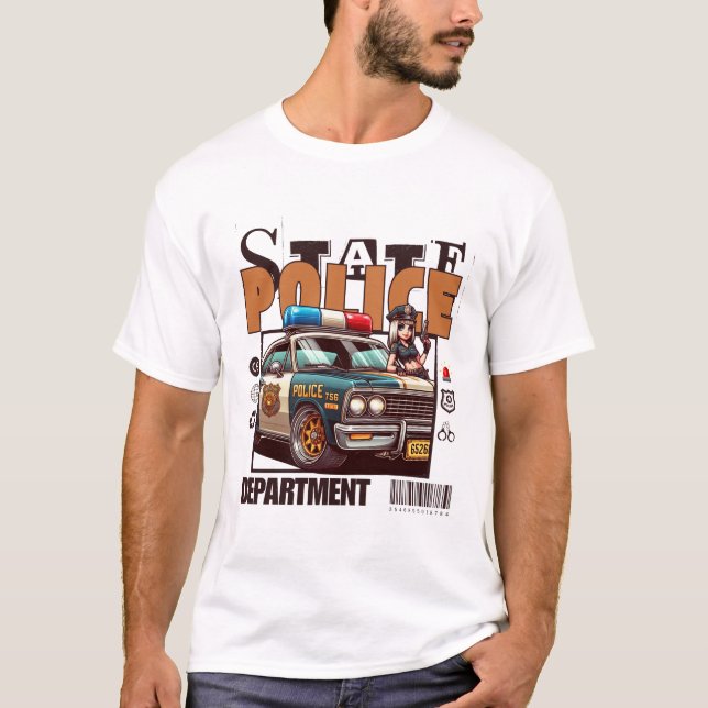 State police department T-Shirt (Front)