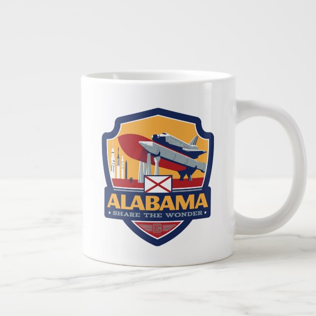 State Pride | Alabama Large Coffee Mug (Right)