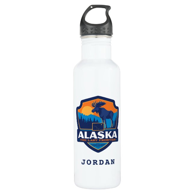 State Pride | Alaska 710 Ml Water Bottle (Front)