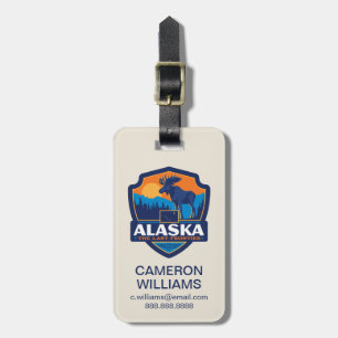 State Pride Alaska Luggage Tag