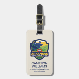 State Pride Arkansas Luggage Tag