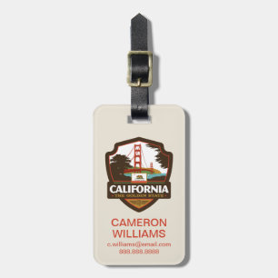 State Pride California Luggage Tag