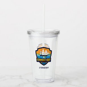 State Pride Connecticut Acrylic Tumbler