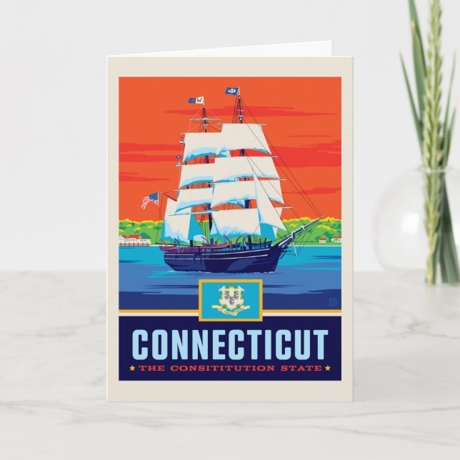 State Pride | Connecticut Card (Front)