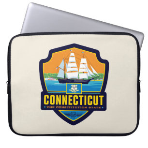 State Pride Connecticut Laptop Sleeve