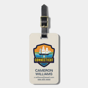 State Pride   Connecticut Luggage Tag