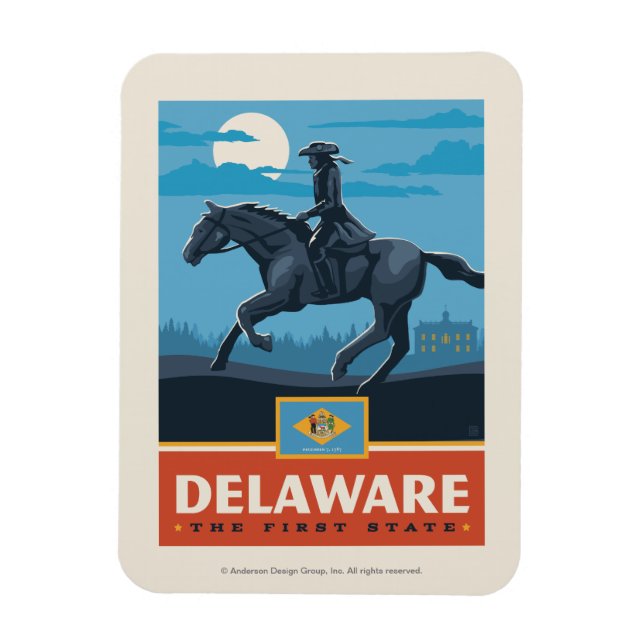 State Pride | Delaware 2 Magnet (Vertical)