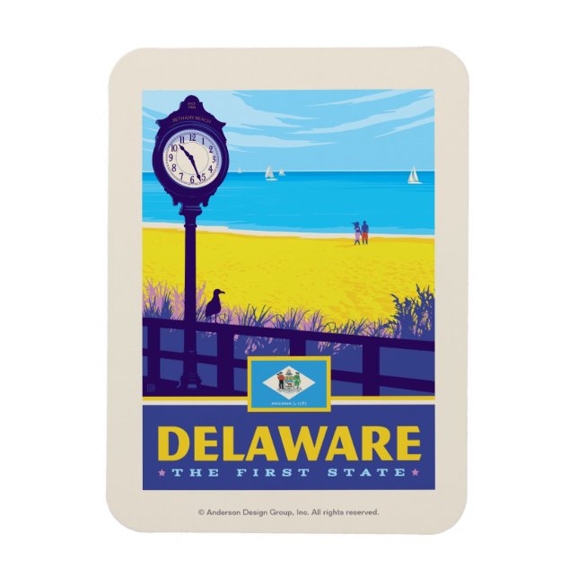 State Pride | Delaware Magnet (Vertical)