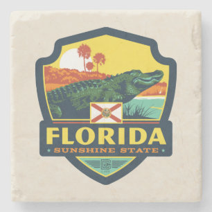 State Pride Florida Stone Coaster