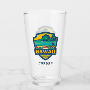 State Pride Hawaii Glass