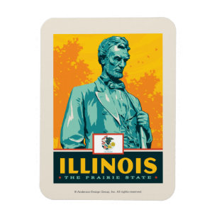 State Pride   Illinois Magnet