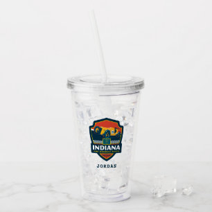 State Pride Indiana Acrylic Tumbler