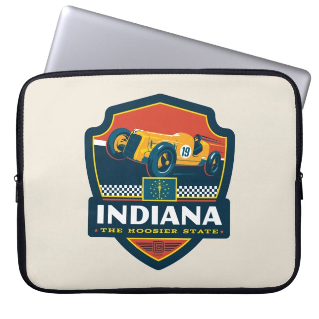 State Pride | Indiana Laptop Sleeve (Front)