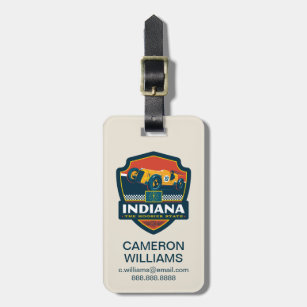 State Pride   Indiana Luggage Tag
