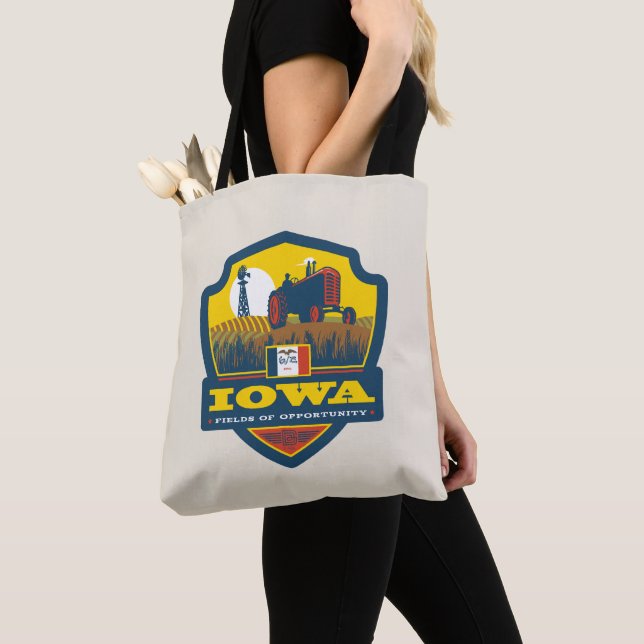 State Pride | Iowa Tote Bag (Close Up)