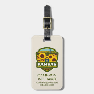 State Pride Kansas Luggage Tag