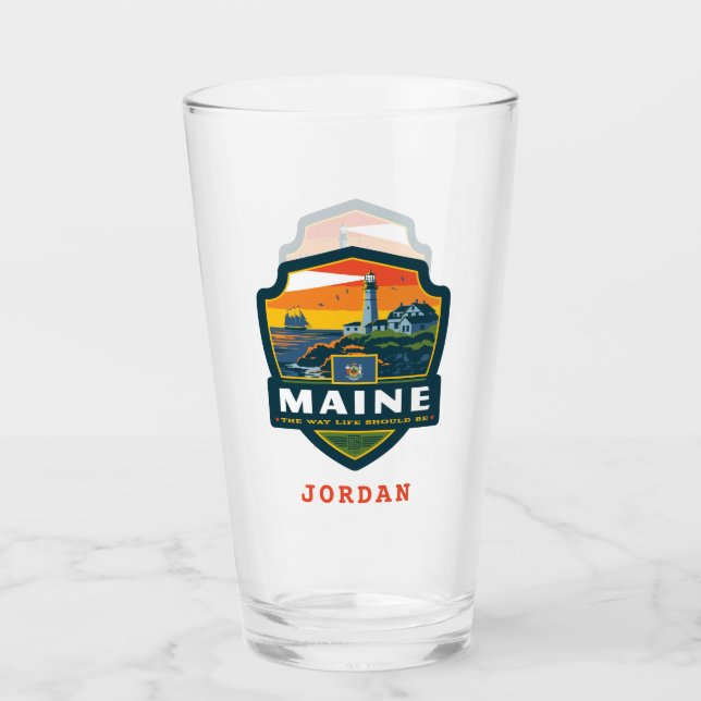State Pride | Maine Glass (Front)