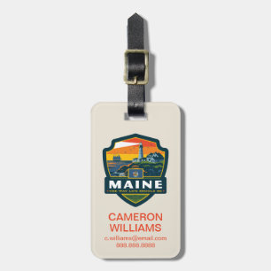 State Pride Maine Luggage Tag