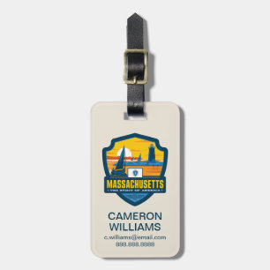 State Pride Massachusetts Luggage Tag