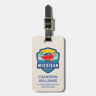 State Pride   Michigan Luggage Tag