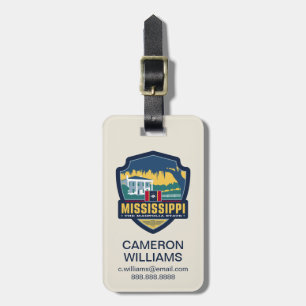 State Pride Mississippi Luggage Tag
