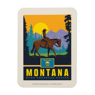 State Pride Montana Magnet