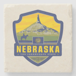 State Pride Nebraska Stone Coaster