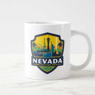 State Pride Nevada Large Coffee Mug