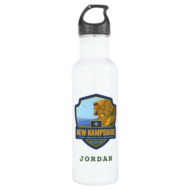 State Pride | New Hampshire 710 Ml Water Bottle (Front)