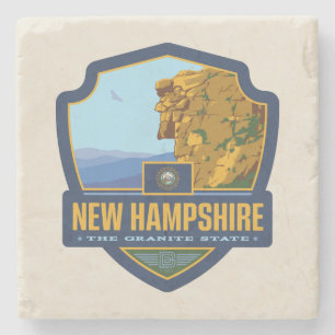 State Pride   New Hampshire Stone Coaster