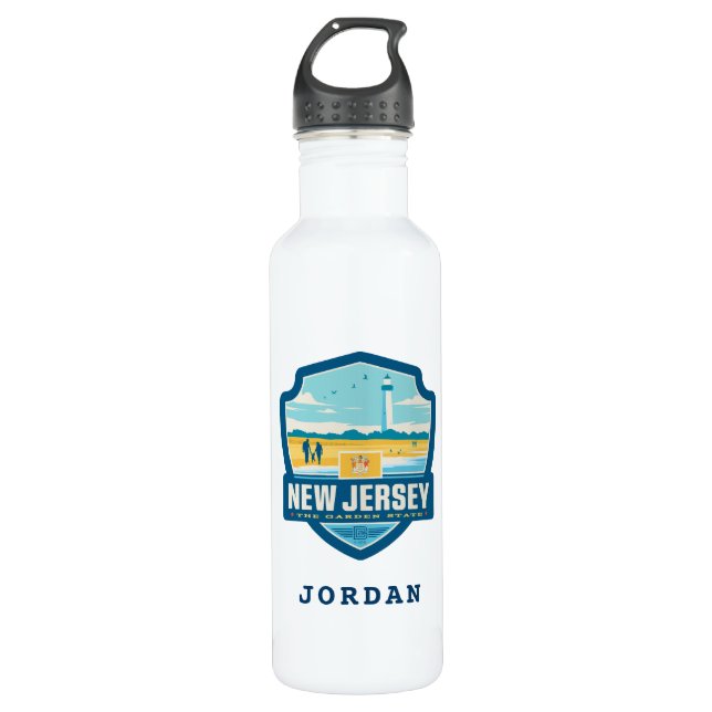 State Pride | New Jersey 710 Ml Water Bottle (Front)