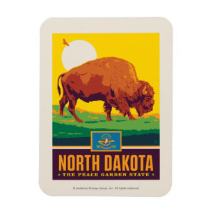 State Pride   North Dakota Magnet