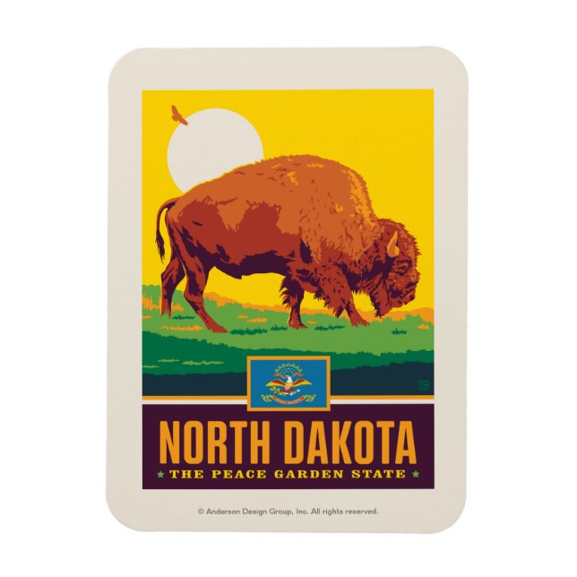 State Pride | North Dakota Magnet (Vertical)