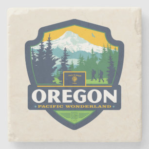 State Pride Oregon Stone Coaster
