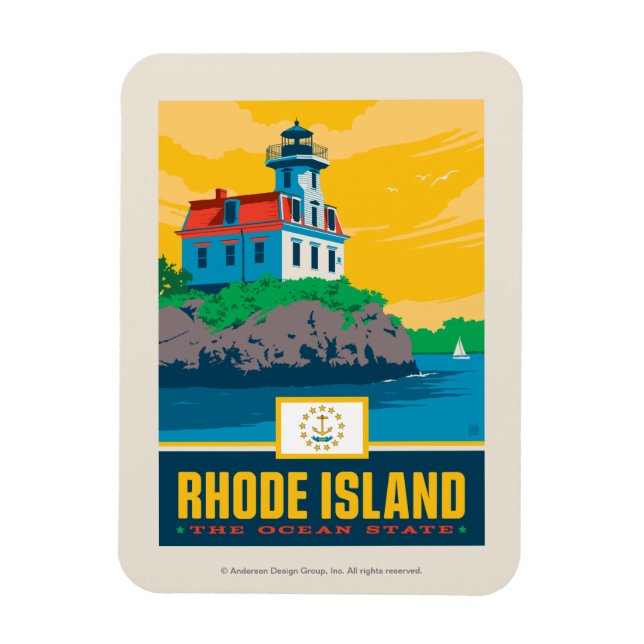 State Pride | Rhode Island Magnet (Vertical)