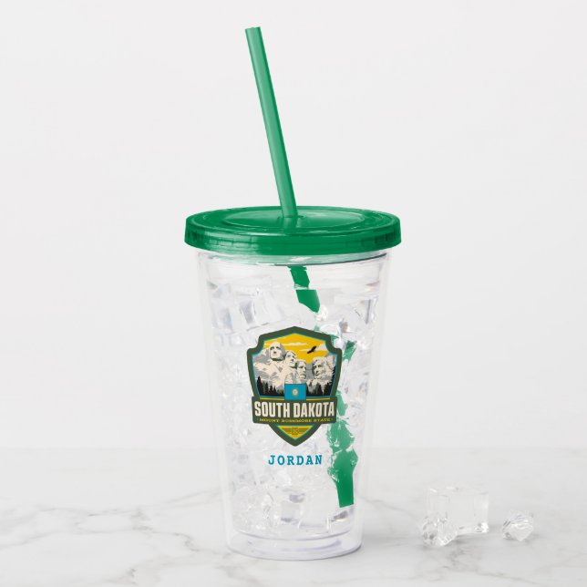 State Pride | South Dakota Acrylic Tumbler (Front Ice)