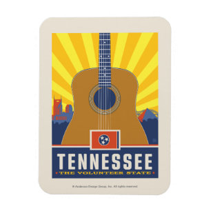 State Pride   Tennessee 2 Magnet