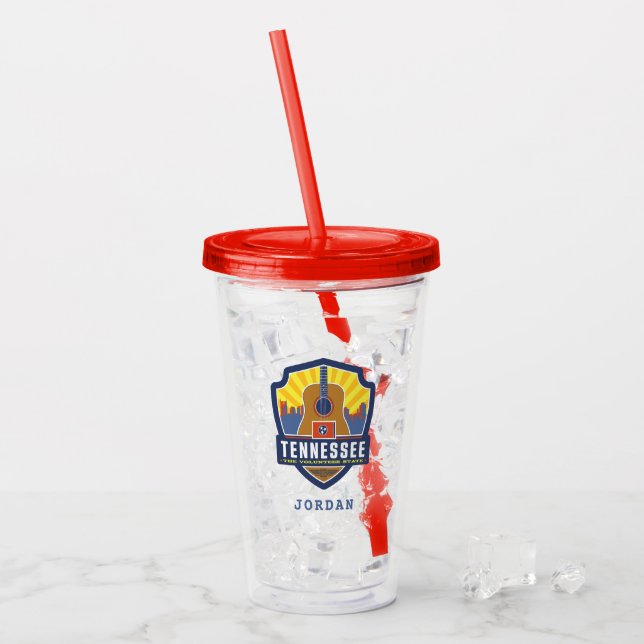 State Pride | Tennessee Acrylic Tumbler (Front Ice)