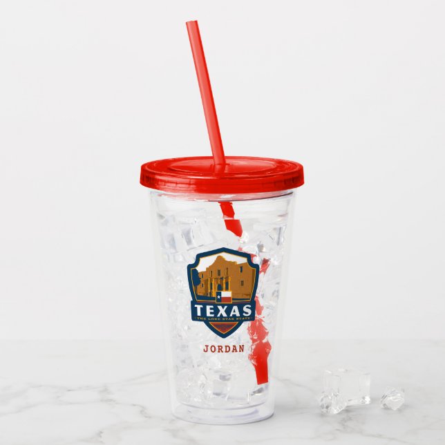 State Pride | Texas Acrylic Tumbler (Front Ice)