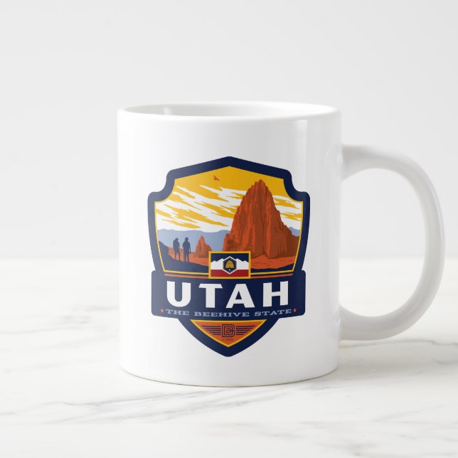State Pride | Utah Large Coffee Mug (Right)