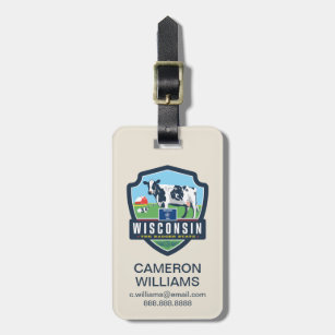 State Pride   Wisconsin 2 Luggage Tag